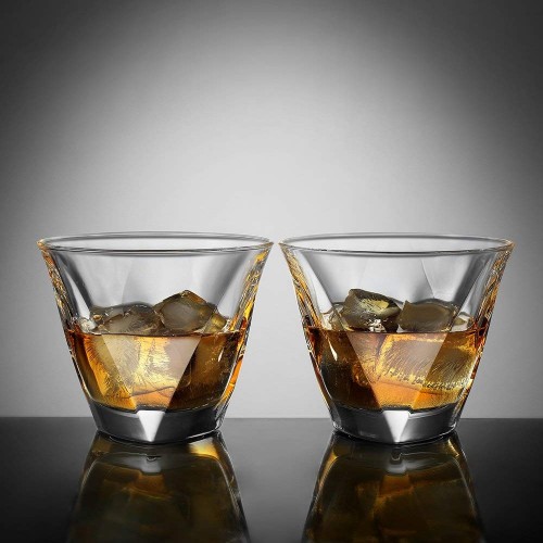 Dreiecksdesign Whiskeygläser Whiskybecher 2er Set