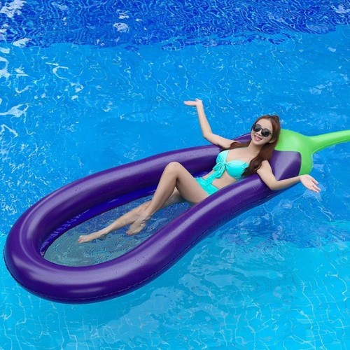 Aufblasbar Aubergine Pool Float Raft Wasserbett Wasserstuhl