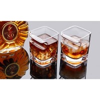 Zigarre Glas, Whisky Gläser mit Zigarrenetui 2er Set