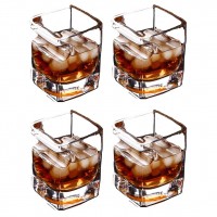 Zigarre Glas, Whisky Gläser mit Zigarrenetui 4er Set