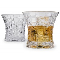 Breiter Rand Design Whisky Gläser 2er Set