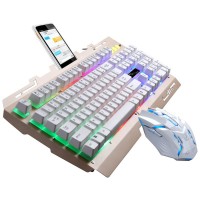 Chasing Leopard G700 Tastatur-Maus Kabelgebundenes USB-Set Beleuchtung Federung Mechanischer Griff Game Keyboard Suite