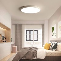 48W LED Deckenleuchte ultradünne 5 cm  Stufenlos Dimmbar Wohnzimmerlampe Esszimmerlampe Schlafzimmerleuchte Badezimmerlampe spritzwassergeschützt