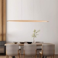 LED Pendelleuchte Modern design Hängelampe Hängeleuchte aus Holz Pendellampe Dimmbar Pendelleuchten maximum 150 cm höhenverstellbar Kronleuchter