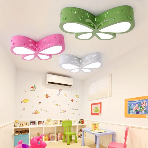 Kinderzimmer-Deckenleuchte - Schlafzimmerlampe - LED Creative Butterfly Lighting - Kinderzimmer-Mädchen Princess Room Lighting