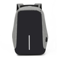  Anti-Diebstahl-USB-Rucksack - Grau