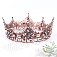 Barock Prinzessin-Krone für Damen, für Hochzeiten, Abschlussbälle, als Brautschmuck, im Vintage-Stil