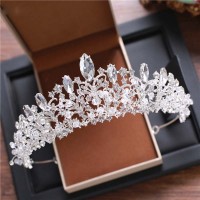 European style Krone headwear Braut Hochzeit Tiara Braut Make-up Kopfschmuck Prinzessin Krone Hochzeit Stil