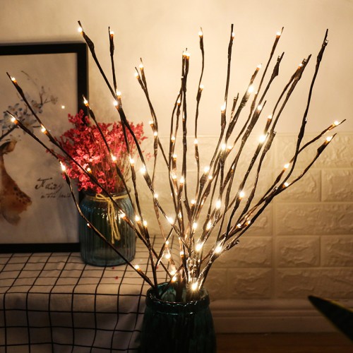 3 paket warmweiß beleuchtete twig zweige 60 led-leuchten künstliche baum willow zweige lampe für urlaub party dekoration dekor batteriebetrieb