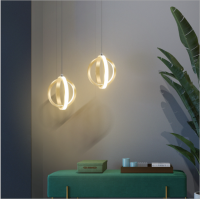 Nordischer moderner Nachttischleuchter einfache Modelampen kreative Persönlichkeit Restaurantlampe Bartischlampe Kunstkreisbeleuchtung