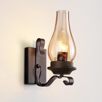 Retro Industrial Wind Kerosin Wandlampe Nachttischlampe Korridor schmiedeeiserne Ganglampen