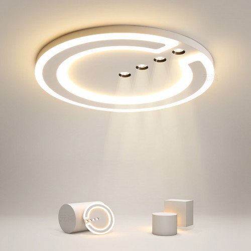 Einfache moderne LED-Deckenleuchte, kreative runde Schlafzimmerlampe, minimalistische Wohnzimmer-Esszimmer-Studienlampe