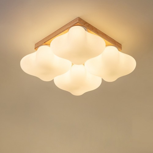 Warme und romantische Schlafzimmerlampen, moderne, minimalistische Deckenlampe aus Holz, nordische Kinderhausbesitzer-Schlafzimmer, japanische Lampen
