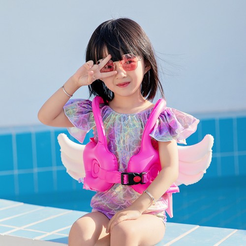 Schwimmring für Kinder mit Flügeln, aufblasbarer Weste, Schwimmweste, Baby-Auftriebsbadeanzug
