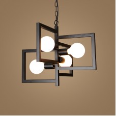 Amerikanischer Kronleuchter, personalisiert und kreativ, einfache Deckenlampe im koreanischen Stil, Wohnzimmer, nordisches Esszimmer, Schlafzimmer, LED-Retro-Kronleuchter