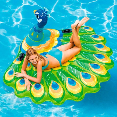 Peacock Mount aufblasbares Tier Mount Wasserspiel Kinderspielzeug