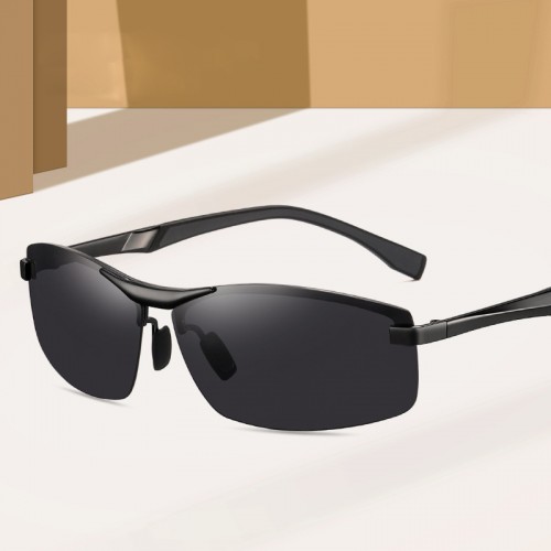 Lässige polarisierte Sonnenbrille für Herren, Sport, Radfahren, Mode, Fahren, Angeln, blendfreie polarisierte Brille