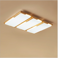 Nordische Wohnzimmerlampe einfache moderne Atmosphäre Massivholz-Deckenlampe im japanischen Stil Holz-Schlafzimmerlampe