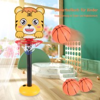 Kinderkarikatur kann Station Basketballkorb Indoor- und Outdoor-Basketballbrett Kinder Sportschießen Box Spielzeug heben