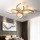 Blumenförmige nordische Log-LED-Deckenleuchte, kreatives und personalisiertes Schlafzimmer-Arbeitszimmer, einfache moderne Massivholz-Wohnzimmerlampe