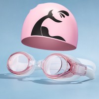 Anti-Fog-Brille Anti-Ultraviolett-Schwimmbrille Erwachsene Kinder Männer und Frauen Schwimmbrille Schwimmkappen-Set