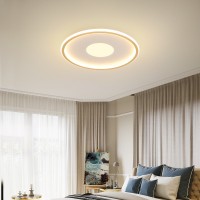 Runde moderne LED-Deckenleuchte, Deckenleuchte mit Fernbedienung, dimmbare Unterputz-Deckenleuchte, Deckenleuchte für Schlafzimmer, Esszimmer, Wohnzimmer