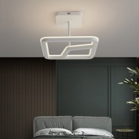 Schlafzimmer-Kronleuchter, LED-Deckenleuchte mit diffusem Augenschutz, moderner minimalistischer Kronleuchter, dimmbare LED-Kronleuchter-Deckenpendelleuchte