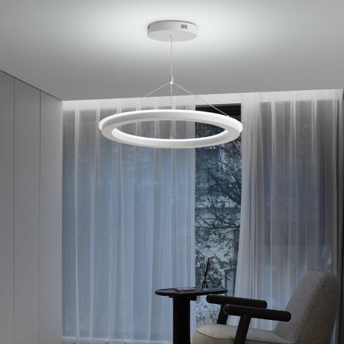 Minimalistische Pendelleuchte, ringförmige moderne Kronleuchter-Deckenleuchte, verstellbare hängende Pendelleuchte für Kücheninsel, Esszimmer, Restaurant