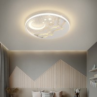 Cartoon LED-Deckenleuchte, Acryl-Kronleuchter-Deckenleuchte ，Moon Star kreative dimmbare Deckenleuchte, für Kinderzimmer, Schlafzimmer, Wohnzimmer